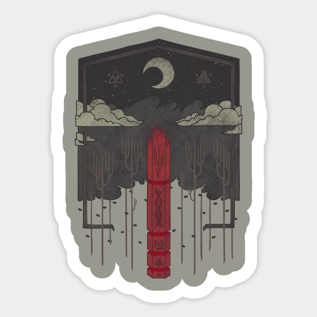 The Lost Obelisk Sticker by againstbound